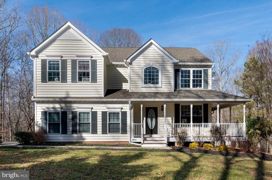This fabulous colonial, located close to commuter lots and less than an hour to Capitol Hill, is located on a tremendous private lot, overlooking forest lands and a beautiful valley.  Tucked away in the back of Sunderleigh, you'll enjoy privacy while still being in a neighborhood.  The home boasts plenty of space for everyone with nearly 1000 square feet of finished basement, 4 generous sized bedrooms, both an eat in breakfast nook overlooking the serene setting and a separate dining room, extra spaces for multiple offices or guest rooms to go along with the open-concept kitchen/family room.  The kitchen includes granite counter tops and stainless steel appliances. .  Prior to becoming an active listing, the home is having a new double vanity installed in the hall bathroom, new light fixtures, fresh paint and more updating being performed.   You won't want to miss this northern Calvert exceptional home.  Professional photographs will be uploaded soon.