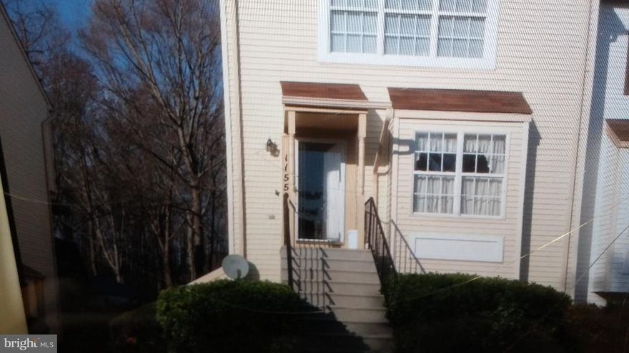 Well maintained townhouse with All New Carpet in the Rooms and New Tile in the Kitchen and baths.  Also recently painted throughout the house.  Offers 3 bedrooms, Separate dining room and eat-in kitchen with Stainless steel appliances. Beautiful deck that opens to the woods of Watkins Regional Park.