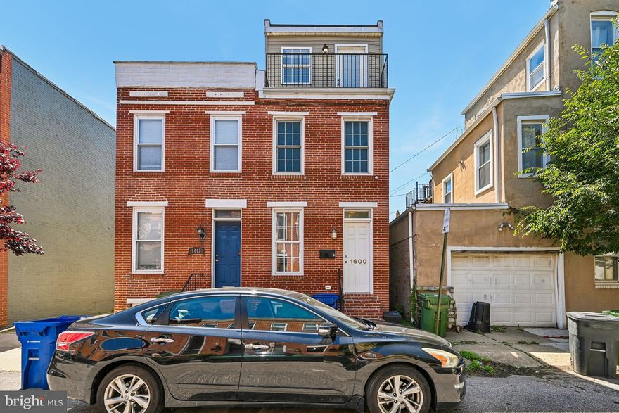 Quintessential historic baltimore rowhouse, built 1875 and fully renovated with industrial finishes. Stunning hardwood floors throughout, stainless appliances, and lots of natural light from oversized windows.

The main suite is a standout - on the 3rd floor with a spacious, huge bathroom and a private Juliet balcony. The second floor features convenient upstairs laundry and two large bedrooms - perfect for roomates or guests. The finished basement has a half bath and works great as a workout room, home office, or both.

Quiet street with lots of parking. Walking distance to South Charles Street, Swann Park, and the waterfront.