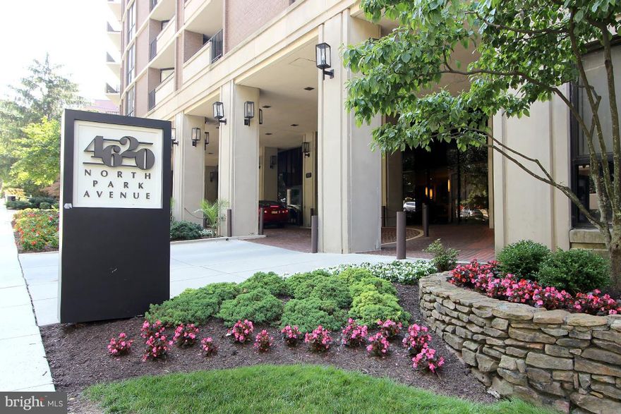 1 BR + den/second bedroom,1.5 BA condo, offers great living space, large balcony w/ gorgeous view overlooking trees and pool, table space kitchen, dining room, master MBA. Washer and dryer in the unit. Garage space included in price. Condo fee includes all utilities & basic cable. Luxury building so near to Metro, fine shops and restaurants. 24 hour front desk, pool, sauna, party & exercise room.