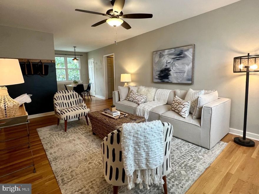 Seller accepted an offer sight unseen.  Professional photos July 6. Fantastic, move in ready home located in the popular Del Ray community.  Features include beautifully updated kitchen, bath and full size, in unit laundry.  The home’s open floor plan has spacious living areas including a separate dining space.  The kitchen was renovated in 2021 with gorgeous quartz countertops, stylish cabinetry, and stainless steel appliances.  The beautiful bathroom with herringbone tile pattern in the bath was completely updated in 2019 when in-unit washer/dryer was added.  The bedroom is large enough to easily fit a king bed and more furniture.  Tons of storage and closet space. Electric updated in 2021.  All windows are replacement, double hung, energy efficient windows.  Relax and greet your neighbors in the community's expansive, grassy courtyard, stroll down the Avenue to explore the many shops and awarding winning restaurants and live music venues, or enjoy the many bike and hiking trails in the area. Close to Saturday and Sunday Farmers' Markets, local businesses, and big box stores for your shopping convenience.  Convenient to the newly opened Potomac Yard METRO, METRO Bus, Airport, Old Town and DC.  Two parking spaces included.