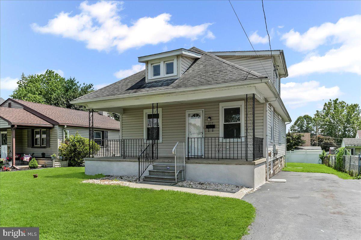 Great price and great location! This is just a nice affordable house, was once renovated for one floor living with extra bedrooms and full bath on the 2nd floor! From the covered front porch, walk right into the large living room and dining room featuring luxury vinyl floors and fresh neutral paint! The first floor is ideal for one story living for sure! Generous primary bedroom, with brand new carpet and fresh paint! The first floor full bath is very big and includes a walk in shower! The eat in kitchen is modern and exits to a big, freshly stained deck and beautiful, flat back yard! The first floor laundry room is also a good size with additional storage area! Upstairs has 2 bedrooms and a full hall bath. Again, brand new carpet and fresh paint. There are also storage/attic cubbies! The basement is full, with an outside entrance. Some extra tables are an upgraded electric panel, new hot water heater (2025), vinyl siding and replacement windows. This home was very well maintained by its owners over the years and someone lucky buyer will benefit from this! Listing Agent is related to Seller!!