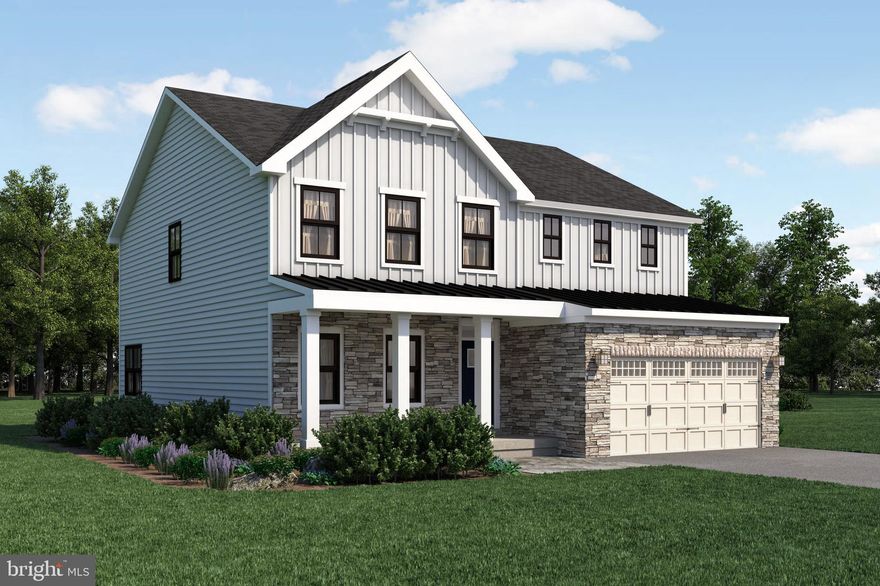 To be Built Columbia. The Columbia single-family home is just as inviting as it is functional. Discover a magnificently spacious floor plan with custom flex areas. The welcoming family room effortlessly flows into the gourmet kitchen and dining area, so you never miss a moment. Add a covered porch for those warm summer nights and use the family entry to control clutter. On the second floor, 4 large bedrooms await, with the option to change one to a cozy loft for more living and entertaining space. Your luxurious owner's suite offers a walk-in closet and spa-like double vanity bath. Come home to The Columbia today. The only brand new single homes in a parklike setting with walking trails, at former Ashbourne Country Club, minutes to Philadelphia. Other floor plans and home sites available. Photos are representative.
