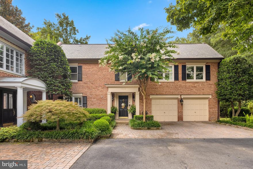 Exceptional and extra-special end unit in Merrywood on the Potomac features four sides of windows, 2-car main level entry garage, and private POOL! Main level features elegant foyer with curved stairway, garage access, powder room, and 2 coat closets plus spacious living room with fireplace and adjoining library, elegant dining room, and large kitchen with breakfast area. Upstairs are four bedrooms and three full bathrooms including an expansive primary suite with fireplace, separate study, 2 walk-in closets, and generous en suite bath/dressing area. Lower level features large rec/family room with fireplace and walkout to pool with surrounding patios and terraced gardens, powder room, bedroom/office, full bathroom, gym (optional 6th bedroom), laundry room, and huge storage room. Dream location just minutes from DC/Chain Bridge in serene community with park-like setting and tennis/pickleball courts! Stacked closets designed to accommodate elevator. *Community is a Condo Association, all units are houses!*