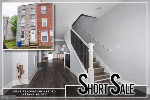 Townhouse For Sale - 302 S Gilmor Street<br/> BALTIMORE, MD 21223