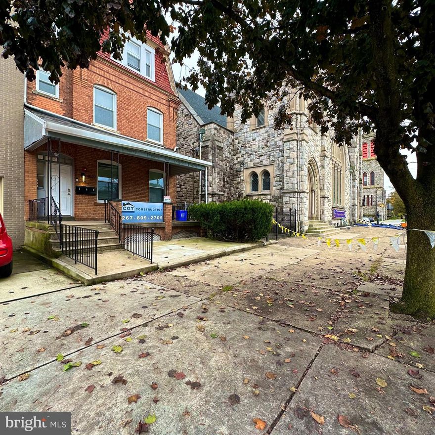 Located on the 1st floor of a large Victorian building, this renovated office space has just the right mix of old details and modern touches. Great location and layout;  at over 800+ square feet, it offers one private office area in the front, two open, shared workspaces to use as desired, and a modern kitchenette. There is also access to a very large, shared backyard and the office would have sole access to the large basement for storage purposes. Previously construction company office, but the space is very flexible and could work for a variety of different office scenarios. Three-year lease minimum is required.
