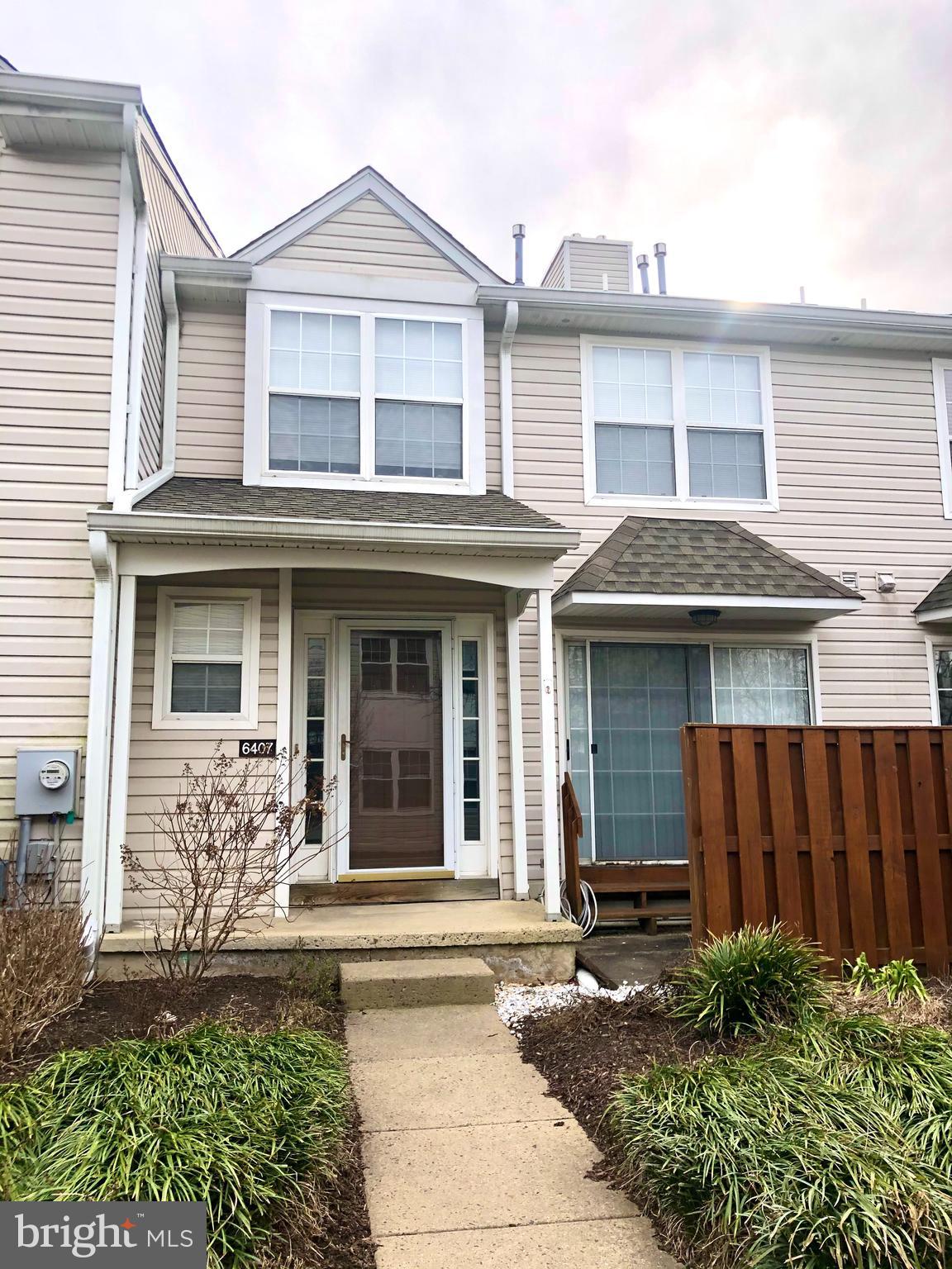 Welcome to this beautifully updated townhome in the highly desirable Spruce Mill Community. This spacious and well-maintained unit features two bedrooms and a finished loft that can easily serve as a third bedroom, home office, or guest room. The main floor offers an open-concept layout with wood flooring throughout the living area, a cozy gas fireplace, and sliding glass doors that lead out to a private patio — perfect for relaxing or entertaining.
Upstairs, the primary bedroom boasts vaulted ceilings, two spacious closets, and a private en-suite bath. A second large bedroom, full hall bathroom, and convenient laundry area with a washer and dryer complete the second floor. On the third floor, you'll find a bright and airy finished loft with two skylights and a closet, offering flexible living space to suit your needs.
The home also includes a fully finished basement, providing additional living area and ample storage throughout the unit. Residents of the Spruce Mill Community enjoy access to a swimming pool, tennis courts, playgrounds, and scenic walking paths. The location is ideal — centrally situated between the SEPTA and NJ Transit train stations, with easy access to I-95 for commuting.