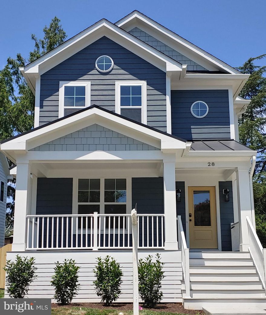 Gorgeous ALL NEW Construction in Alexandria!  Located on a quiet street in Rosemont.  Here you will discover a unique combination  of modern conveniences and traditional design.  WELCOME to The Caroline Model, One of Alexandria's most affordable ALL NEW HOMES!  This is not a renovation or addition to an older home !  Offering a sun filled  first floor office or optional bedroom, separate dining room and open kitchen lifestyle.  Enjoy the Spacious family room with a Gas Fireplace & featuring double doors leading to your outdoor living areas.  Beautiful Hardwood floors and  high ceilings throughout. The kitchen comes complete with High-End Stainless Appliances, Quartz Countertops, Shaker Style Cabinets to The Ceiling plus a Butlers Panty featuring  wine storage and  beverage center.  Upstairs are two generous guest bedrooms with TALL CEILINGS and  a shared bath. The Owners suite comes complete with two walk in closets and Spa like bath.  Large separate shower with designer tile and Freestanding  Soaking Tub making  this a Bath to enjoy for years to come. The top level is  complete with a separate Laundry Room featuring  a Maytag Washer & Dryer plus Laundry Sink.  In the Lower Living  Level you will discover a Gathering  Friendly Recreation Room perfect for Movie Night or Game Day.  Beautiful Wet Bar with designer granite countertop, glass doors and beverage center. This may become your favorite room in the house.   For the growing family or overnight guest there's an additional bedroom with a full bath. Plus a bonus Room  that's perfect as a Home Gym, Media Room  or Extra Storage you decide. Experience 100% ALL NEW construction that is Energy Efficient and Low Maintenance.  For an extra peace of mind, this home  comes with a Primary Sump Pump and Battery Backup .  Easy walk to Two Metro  stops and a perfect location to all Old Town and Del Ray have to offer.  With Restaurants near by such as Lena's, Grape & Bean, Matt & Tony's plus The  Garden, you can leave the car at home.  And if its an electric car, enjoy the convenience of your own pre-wired Charging Station.  Immediate delivery.  Professional Staging and Photos coming  7/21/ 23 and Open House  7/23/23. Final touches in process of completion.   Looking for something  different?   Throughout The City of Alexandria we have  additional  ALL NEW homes  in Prime Locations coming  in 2023.   Some with Garages and Guest Cottages. Act now to make your personal selections!  Reach out to learn more.