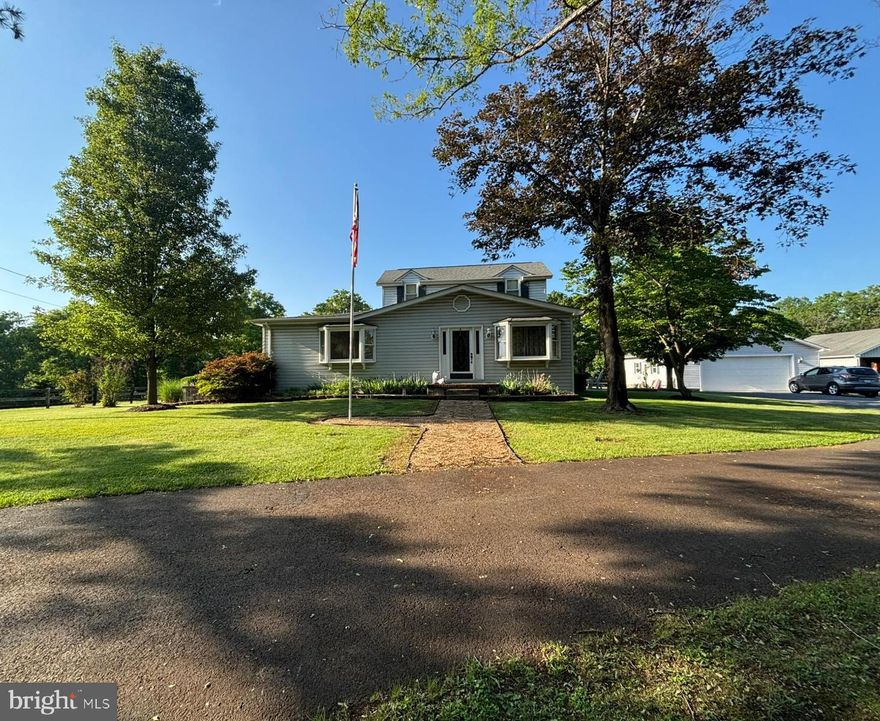 Lovely home on 9.83 acres! Features include a mud room, large dining room, two living areas (one with 
pellet stove), and a guest ranch area. Enjoy tile, vinyl, and carpet flooring. Handicap accessible bath on the 
main level. Exterior includes a detached 2-car garage with attic, barn with 3 bays and 2 stalls, fenced 
pastures, chicken coop, two concrete patios, and a paved driveway with mature trees. Room for an 
additional house. DO NOT UNDER ANY CIRCUMSTANCES KNOCK ON DOOR OR GO 
TO PROPERTY WITHOUT SETTING AN APPT.