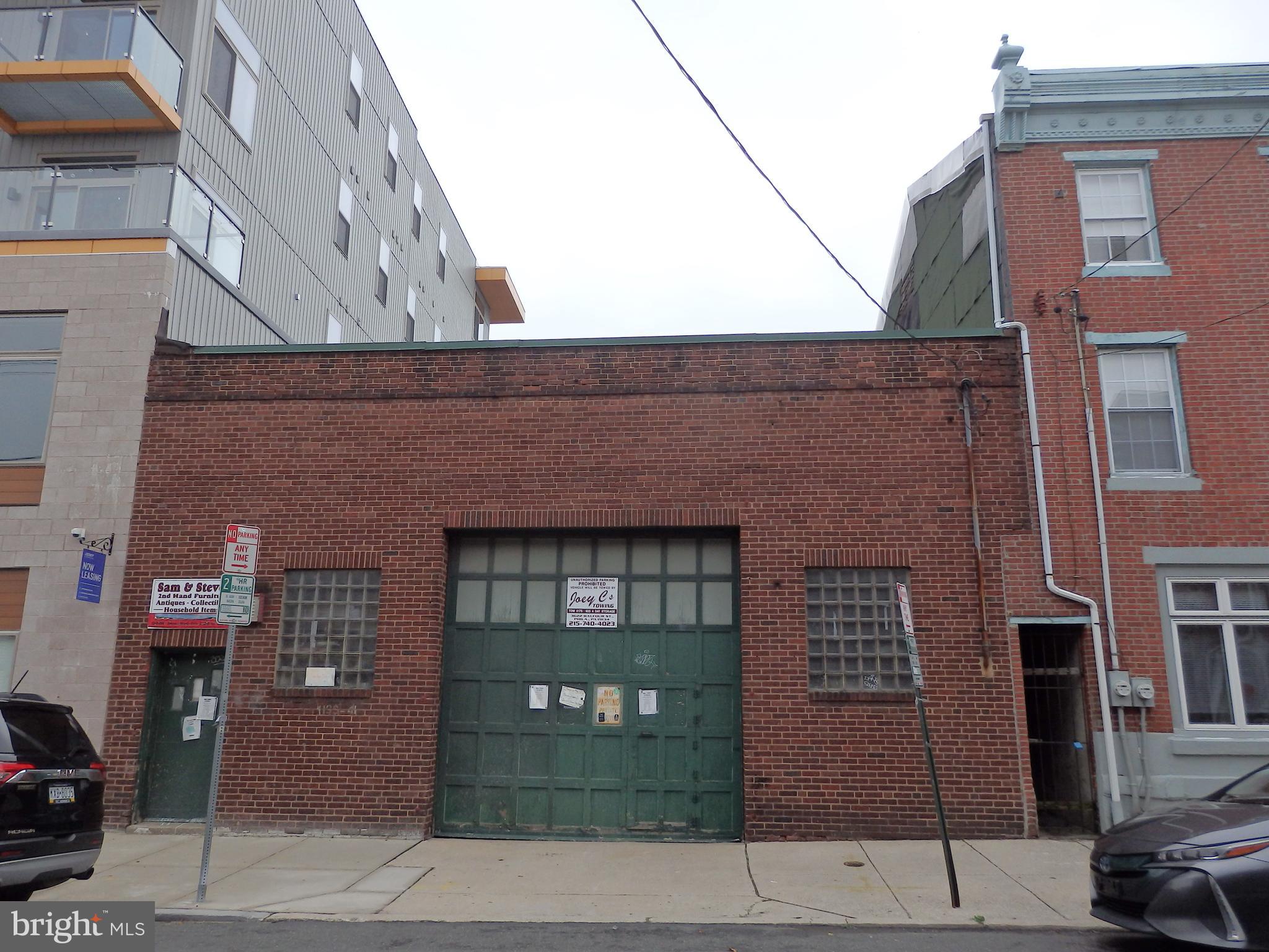 Great development opportunity in Northern Liberties. Location! Location! Location! The property & building extends from 3rd Street to N Bodine Street. It is currently a Brick One Story Building currently used as a Store / Warehouse with electric, gas, water, and sewer. This property offers many possibilities: The value is in the location in the heart of Northern Liberties and Industrial Residential Mixed-Use Zoning. From Public Records: frontage 35.50, depth 96.0, square footage 3,408, Zoning IRMX & Shape: rectangle