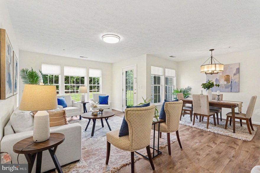 Stunning Garden-Level Living in Perry Hall Farms!
Discover this beautifully updated and impeccably maintained 2-bedroom, 2-full-bath garden-level condominium in the highly sought-after Perry Hall Farms community. Step inside a spacious foyer—featuring both a coat closet and a generous walk-in closet—to find a seamless open-concept design that radiates a bright and welcoming atmosphere. The heart of the home is an expansive living area that flows effortlessly into a modern kitchen, now boasting elegant  granite countertops, ample cabinetry, a large pantry, and a convenient laundry area with washer and dryer.

This home has been thoughtfully refreshed with LVP flooring in the foyer, living, and dining rooms, fresh neutral paint throughout, and new plush carpets (2026) in the bedrooms. Peace of mind is guaranteed with a new HVAC system (2024).  The living room  leads through a charming French door to your private patio, complete with a large storage unit—the ideal spot for quiet afternoons or direct garden-level access for quick dog walks.

The primary suite serves as a true retreat, featuring a large walk-in closet and a spacious ensuite bath with a relaxing soaking tub. A second generously sized bedroom offers easy access to the full guest bath with a walk-in shower. This pet-friendly unit (restrictions: max 30 lbs. and 20" height) combines the best of indoor comfort and outdoor convenience.

Location is everything! Enjoy the ultimate convenience with Honeygo Village Center just 0.5 miles away and White Marsh Mall only 3 miles from your door. Outdoor enthusiasts will love being steps away from Honeygo Run Regional Park and Angel Park. Experience a cohesive blend of luxury and lifestyle in this move-in-ready gem!