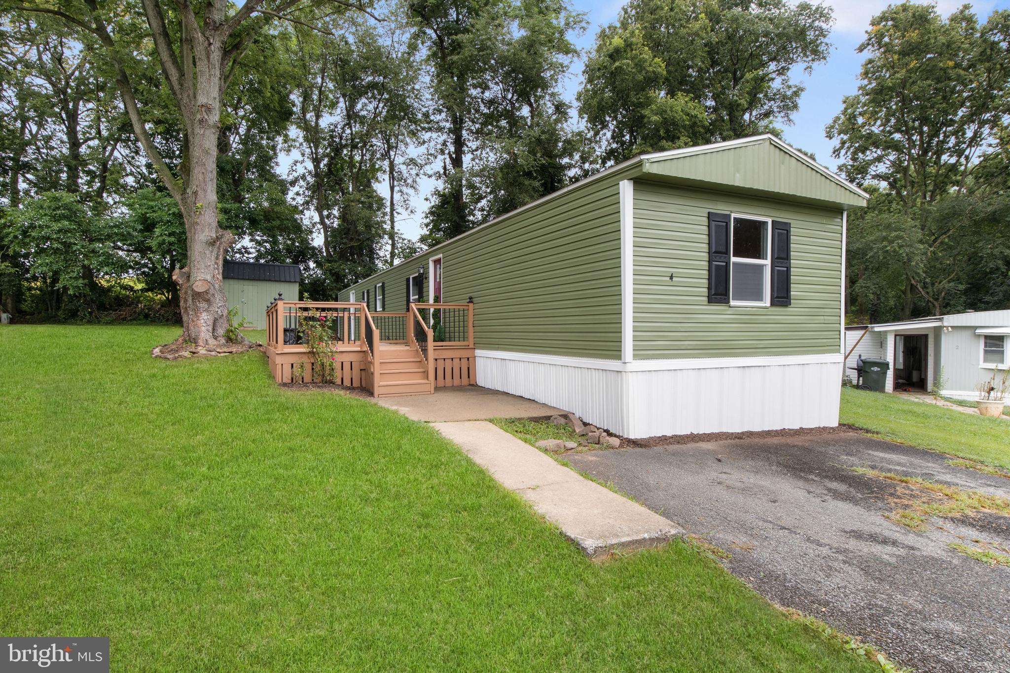 Welcome to this beautifully updated mobile home in Margaretta Mobile Home Community, perfectly situated with a tree-lined backdrop for added privacy. Offering 3 bedrooms and 1.5 bathrooms in Eastern York School District, this home is truly move-in ready.
Enjoy the ease of one-level living with a fresh, modern feel throughout. Recent updates include new kitchen countertops, flooring, paint, light fixtures, roof, windows, porch, and bathroom vanities—giving you peace of mind and style all in one. Outside, you’ll find off-street parking and a storage shed for your convenience.
With comfort, updates, and a private setting, this home is ready for its new owner. Schedule your tour today!