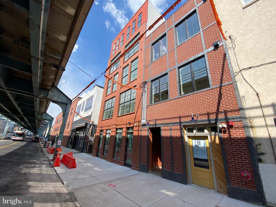 Attention artists, entrepreneurs, designers, healers, therapists, astrologists and mixologists. Celebrated local builder and craftsman Mark Shearman is offering a newly built storefront space (approx. 550 ft. 1st floor plus 250+ft. basement along with a large rear patio) on Front Street in the East Kensington/Fishtown area. This is a short walk to the Berks Station, or the Dauphin Station, of the El.  Main floor is newly framed and insulated with new heating/cooling/mechanicals and a totally new cast iron sprinkler system. All new ceramic ADA compliant bath toward rear. Great sized private rear patio over 200ft.  There is storage space in the basement . The zoning will allow for a wide variety of retail and office uses including some food service. Final finish and painting of walls, floor finishes, along with basement options are all up for discussion/negotiation with the owner, as is length of lease and renewal terms. Space is being completed and emptied currently (late July). Owner invites you to visit and share your vision   Thank You