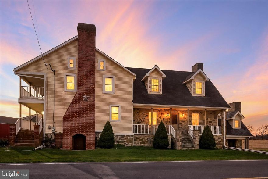 Welcome To This Exceptional 23.1 Acre Farm Offering The Ideal Blend Of Agricultural Opportunity, Cozy Living, And Rural Charm.  Suited For Horses, Cattle, And Crop Production, The Expansive Property Is Enrolled In The Clean & Green Program, Providing Valuable Tax Savings.  The Main Residence Has 3,416 Sq Ft Of Living Space With 6 Bedrooms, 3 Full Baths, And 2 Half Baths. A New 2025 Boiler System Ensures Comfort And Includes Radiant Floor Heating In The Additions. Inside Features 4 Fireplaces, Multiple Inviting Areas, And Warm Traditional Character Throughout. Enjoy Outdoor Living With Several Porches And A Patio With A Built-In Pizza Grill.  The 36x40 Four-Bay Detached Garage Provides Space For Up To Six Vehicles And Ample Storage. Additional Structures Support A Wide Range Of Uses, Including A 40x60 Pole Building, 36x40 Equipment Shed, And A 36x60 Outbuilding Designed To Feed Multiple Cattle. For Equine Needs, The Property Includes Two 26x30 Horse Barns, One Equipped With Three Horse Stalls.  A Standout Bonus Is The 1,140 Sq Ft Guest House Offering 1 Bedroom, 1.5 Baths, A Full Kitchen, Living Area, Washer/Dryer Hook-Up, Radiant Floor Heating, And Its Own Fireplace. This Is Well-Suited For Extended Family, Guests, Or Rental Income. This Is Truly A Rare Opportunity To Own A Well-Maintained, Fully Functional Property In Move-In-Ready Condition. Whether You’re Expanding Your Agricultural Operations Or Seeking A Country Setting, This Property Delivers It All.