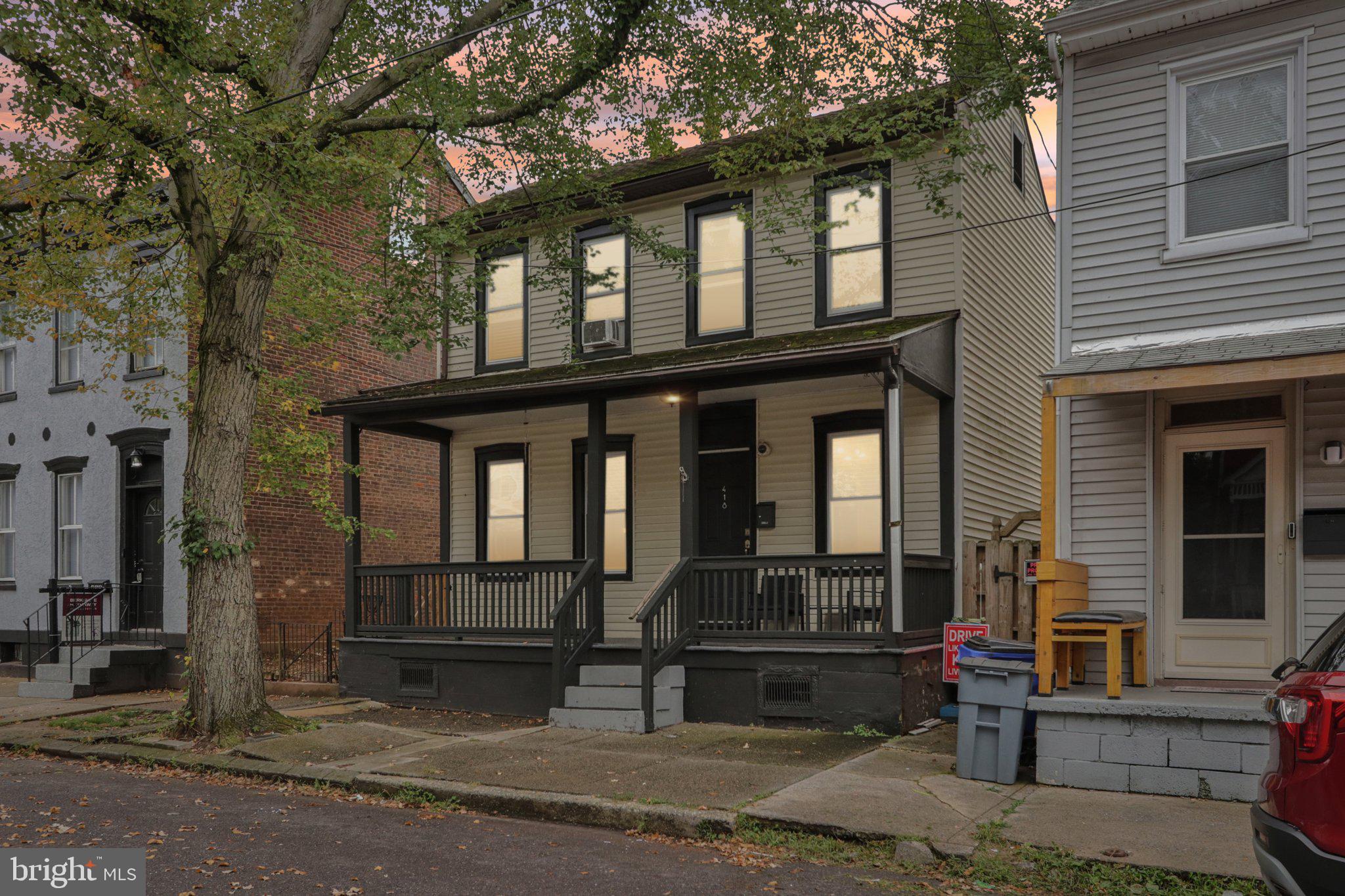 Welcome home to 418 Walnut Street, a rare opportunity to own a 4-bedroom, 1.5-bath single-family home in the Walnut Hill section of Pottstown. This historic charmer blends timeless architectural details—arched openings, built-in seating, and crystal doorknobs—with the modern comforts today’s homeowners appreciate.
A spacious front porch sets the tone and leads into a bright living area, perfect for movie nights or gatherings with family and friends. The adjoining dining room offers plenty of space for entertaining, while a French door invites you to step outside and enjoy your morning coffee. The cheerful kitchen, with ample cabinetry and workspace, connects to a large mudroom with a washer and dryer and direct access to your private backyard. The yard itself is ideal for fall firepits or quiet evenings outdoors and includes a large shed with electricity plus a roomy driveway.
A conveniently located half bath completes the main level. Upstairs, choose from 1 of 2 staircases, to find 4 generously sized bedrooms and a full hall bath. The fourth bedroom, currently used as a secondary living space, is accessible from both levels via a stylish barn door and a second private staircase, offering flexible use as a guest room, office, or playroom. A walk-up attic and full basement provide excellent storage options.
With its combination of character, space, and location near local amenities and commuter routes, this home is not to be missed. Schedule your showing today!