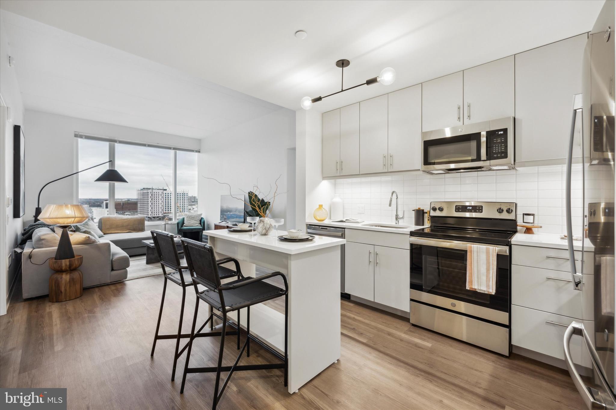 Now offering 2 months free on a 15+ month lease a 3rd month free if you apply within 48 hours of your initial tour!! Marketed rent includes 3 months free on a 15 month lease - base rent is $3500.00.
Welcome home to The Carson, Northern Liberties newest luxury apartment building offering a range of brand-new studio, one-bedroom, and two-bedroom apartment homes, each with a variety of layout options to choose from. The apartments are designed to let in an abundance of natural light, thanks to tall windows that flood the space with sunlight.
Inside, modern, open floorplan concepts are enhanced by upscale appliances, finishes, and wood plank flooring throughout, creating a warm and welcoming atmosphere. The kitchens have Stainless steel appliances and quartz countertops with soft close cabinetryIn addition, with twelve stories and two roof decks, residents at The Carson will enjoy stellar, breathtaking views of all of Philadelphia and the Delaware River. Some amenities include ONSITE PARKING (for additional fee) a fitness center, rooftop pool, large dog park, grilling stations and outdoor TVs, gaming and work lounging areas, 24 hour concierge and so much more.