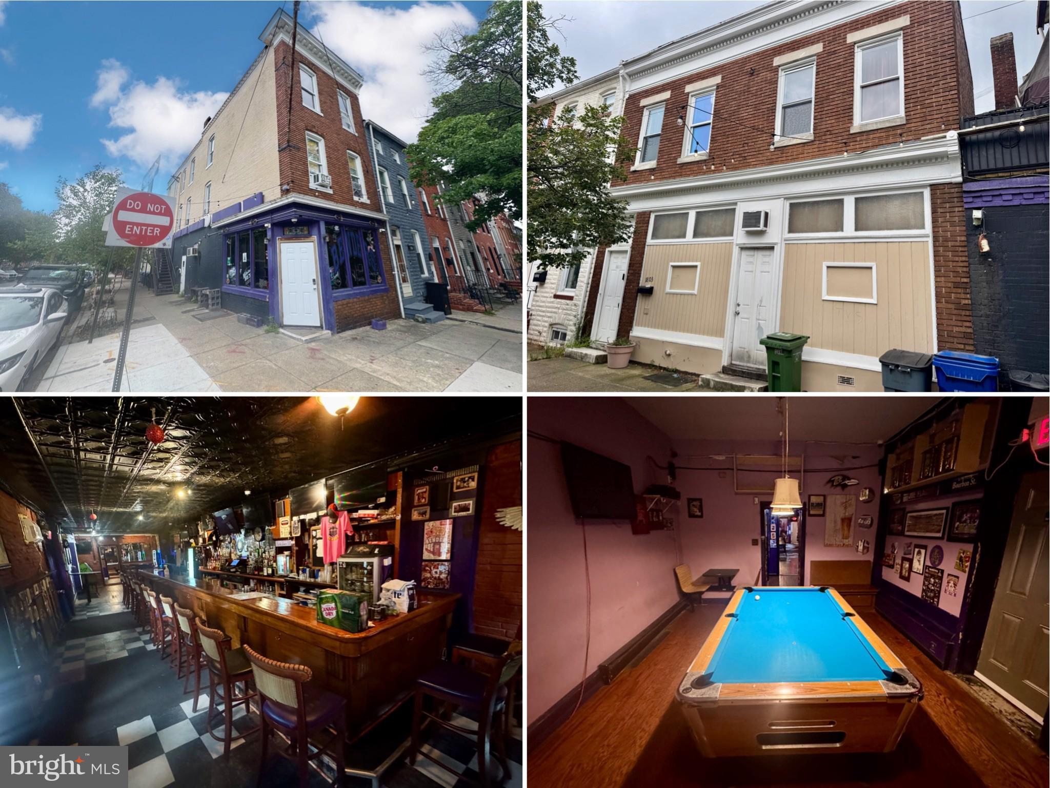 Prime Upper Fells Point Investment Opportunity – Real Estate Only (Business Not for Sale). Two Properties: 301 S. Ann Street & 1803 Gough Street. This is your chance to own a mixed-use corner property package in the heart of Upper Fells Point. Only the real estate is for sale—NOT the bar business. The first-floor commercial space is home to Benders, a popular neighborhood bar and restaurant that has been a loyal, long-term tenant for 14 years and has no plans to leave. The sale includes the real estate; the existing lease with Benders conveys to the new owner, ensuring continued rental income from this strong tenant. The property consists of two parcels—301 S. Ann Street and 1803 Gough Street—featuring the leased commercial space with a valuable BD7 liquor license, plus two residential apartments and a third-floor storage/office area. The bar space is in excellent condition with a welcoming dining area, multiple coolers, small kitchen, rear office, and full basement for storage. One apartment is occupied by a long-term tenant at $1,000/month; the other is vacant and ready to lease. Located in a vibrant, walkable neighborhood just blocks from Patterson Park, Fells Point, and Johns Hopkins, this property offers steady cash flow and long-term investment potential. Property Details: 301 S. Ann Street – 2025 Tax Assessment: $307,000 | Annual Taxes: $6,783 | Total SQFT: 3,600 (2,625 above grade). 1803 Gough Street – 2025 Tax Assessment: $192,300 | Annual Taxes: $4,331 | Total SQFT: 1,719 (1,146 above grade). Sold As-Is. Please do not disturb tenants. Showings by appointment only with proof of funds or financing.