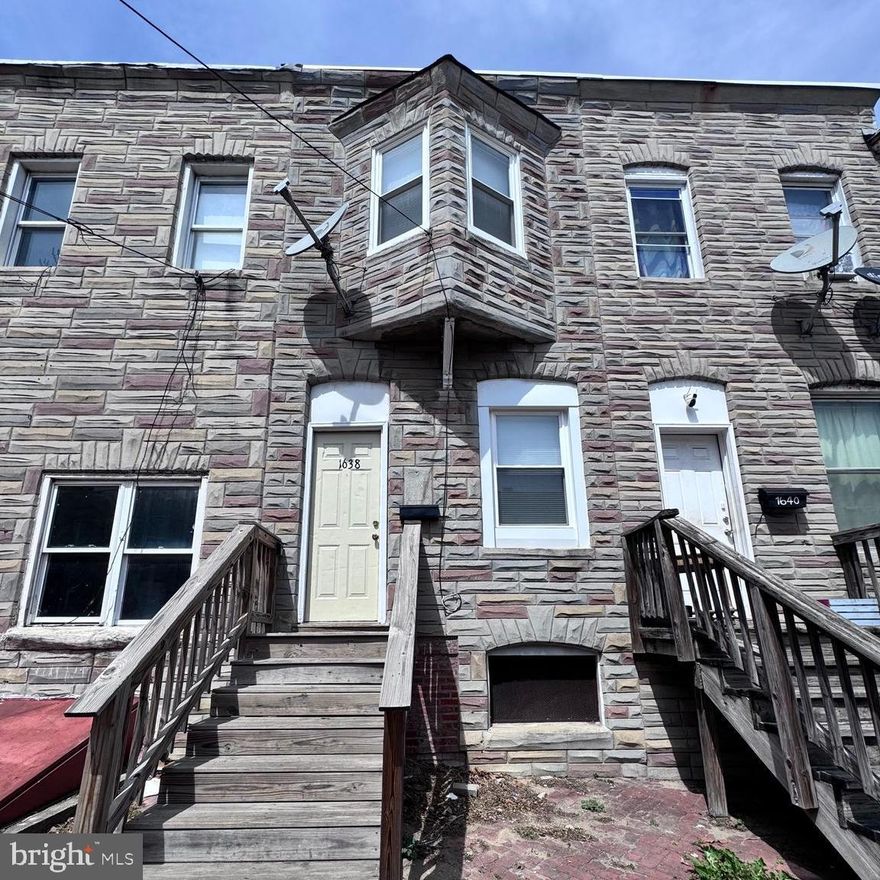 Welcome to 1638 Ceddox Street —  Step into style and comfort with this beautifully maintained 2-bedroom, 1-bathroom townhouse, ready for immediate move-in! Perfectly located just minutes from I-95, I-695, and public transportation, this inviting home offers the ideal combination of convenience and cozy living. Don’t miss your chance to live in a space that’s as oh so charming!