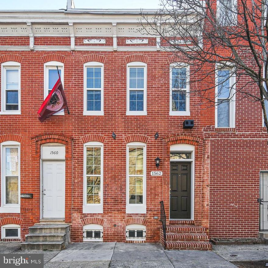 Come see this lovely 2 Bedroom and 1 Bath in the heart of Sandtown/Winchester.  1562 offers an open floor plan with a living and dining combination perfect for entertaining.  The kitchen offers excellent countertop space, with maple cabinet and with the chef in mind. NOTE: New Black Appliances will be installed upon contract. Upstairs offers 2 spacious bedrooms and 1 full bath. The lower level is an unfinished basement great for storage. Buyers to meet household income limits, no higher than 80% of the area median income. Welcome to Your Home!!