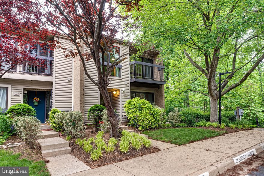 Welcome to this updated end-unit townhome condo, nestled at the end of a quiet cul-de-sac and surrounded by mature trees for ultimate privacy and tranquility. Step inside to discover low-maintenance LVP flooring throughout the main level, setting the tone for stylish, functional living.
The kitchen has been tastefully updated with granite countertops, stainless steel appliances, and a new faucet and garbage disposal (2024). A sunny breakfast nook and a spacious pantry—both inviting and practical—complete this modern kitchen.
The open-concept living and dining areas flow seamlessly to the rear deck, perfect for indoor-outdoor entertaining. A main-level powder room has also been thoughtfully renovated.
Upstairs, the primary suite features its own private balcony—ideal for morning coffee or evening unwinding. The ensuite bath has been updated with heated floors for added comfort, and multiple closets are outfitted with the highly customizable Elfa storage system. Two additional bedrooms share an updated hall bath, also with heated flooring.
The lower level houses the mechanical systems and a full-size laundry area, offering additional  storage and utility space. Additional storage closet just outside the front door.
Recent updates include a new washer and dryet (2025), new roof (2023), hot water heater (2019), HVAC system (2015), and more.
Conveniently located with easy access to Metro, major commuter routes, shopping, and dining—this home combines comfort, style, and unbeatable convenience in a peaceful, treed setting.