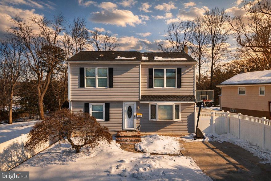 Now for sale in Feasterville Trevose! This 4 bedroom, 3.5 bathroom Colonial includes finished space over 3 levels, providing plenty of space for the next owner to enjoy. The main level is flooded with natural light from lots of windows and includes a spacious living room, powder room, and open kitchen/dining area. Features include tons of cabinetry, double wall oven and separate cooktop, breakfast counter, and room for a dining table. Upstairs, you'll find the primary bedroom with ensuite bath, 2 additional bedrooms, and updated hall bath. All bedrooms are carpeted with ceiling fans and ample closet space. Don't forget the finished basement that could also be used as an in-law suite. There's a living area with kitchenette, 1 bedroom, and 1 bathroom. Additional features include rear deck space and large fenced yard with shed, radiant heat, central A/C, and driveway parking. If you're home shopping in the area, be sure to make an appointment!