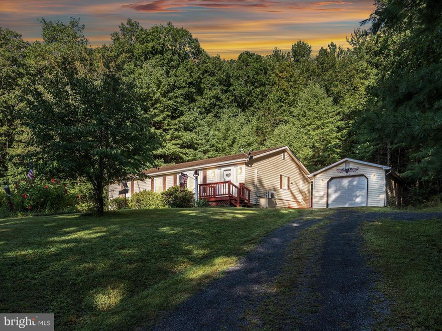 Public Open House - Join us Saturday September 13th, 2025 11am-1pm. Light refreshments will be served. 

✨ One-Level Living with National Forest Access ✨

Nestled on 2.31 unrestricted acres and directly adjoining the George Washington National Forest, this 3-bedroom, 2-bath rancher offers the best of low-maintenance, single-level living.

Recent updates include a newer roof, fresh carpet, updated appliances, and efficient mini-split heating/cooling systems. Additional comforts include propane cooking (leased tanks) and a regularly serviced propane home generator—ensuring year-round peace of mind.

Outdoor living is equally inviting with a spacious Trex deck, perfect for entertaining or simply relaxing. The property also features an oversized detached garage with an electric opener and windows, a large carport for extra covered parking or storage, and a 12x16 shed for tools and equipment.

Enjoy nature right outside your door—Trout Pond is only 10 minutes away, Wardensville’s shops and dining are within 15 minutes (10 miles), and Woodstock, VA is just under 25 minutes for medical care and additional conveniences.

Located on a county-maintained road, this home offers the perfect balance of quiet country living with the ease of modern updates and nearby amenities.

📞 Call today to schedule your showing—and be sure to explore the 3D tour!