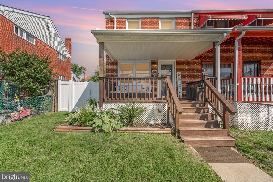 DREAM BIG!!

Welcome to this Charming 3-Bedroom, 2-Bath Home in Dundalk, MD.

This beautifully maintained end-of-group townhouse, offers a perfect blend of modern amenities and classic charm. With three bedrooms and two full baths, this home is ready for you to move in and enjoy.

**Key Features:**
- Stunning Curb Appeal:** The home features a beautifully manicured front yard and a covered front 
   porch, ideal for relaxing.
- Modern Interior:** The first floor boasts a spacious living and dining area with recessed lighting and new 
   luxury vinyl plank (LVP) flooring.
- Gourmet Kitchen:** The kitchen is equipped with stainless steel appliances, including a microwave, 
   stove, and refrigerator with an icemaker. Custom cabinets and a granite countertop add a touch of 
   elegance.
- Outdoor Entertaining:** Off the kitchen, a large deck provides the perfect space for entertaining guests. 
  The yard is fully fenced, ensuring privacy and security.
- Comfortable Bedrooms:** The second floor includes three bedrooms and one full bath, offering ample 
   space for family and guests.
- Finished Basement:** The basement features a full bath, recessed lighting, and a separate laundry area, 
   providing additional living and storage space.

**Recent Updates:**
**2019:** New water heater
**2020:** New furnace
**2021:** New roof
**2023:** New deck and fence

This home is a must-see! Schedule a viewing today to experience all that this Dundalk gem has to offer.