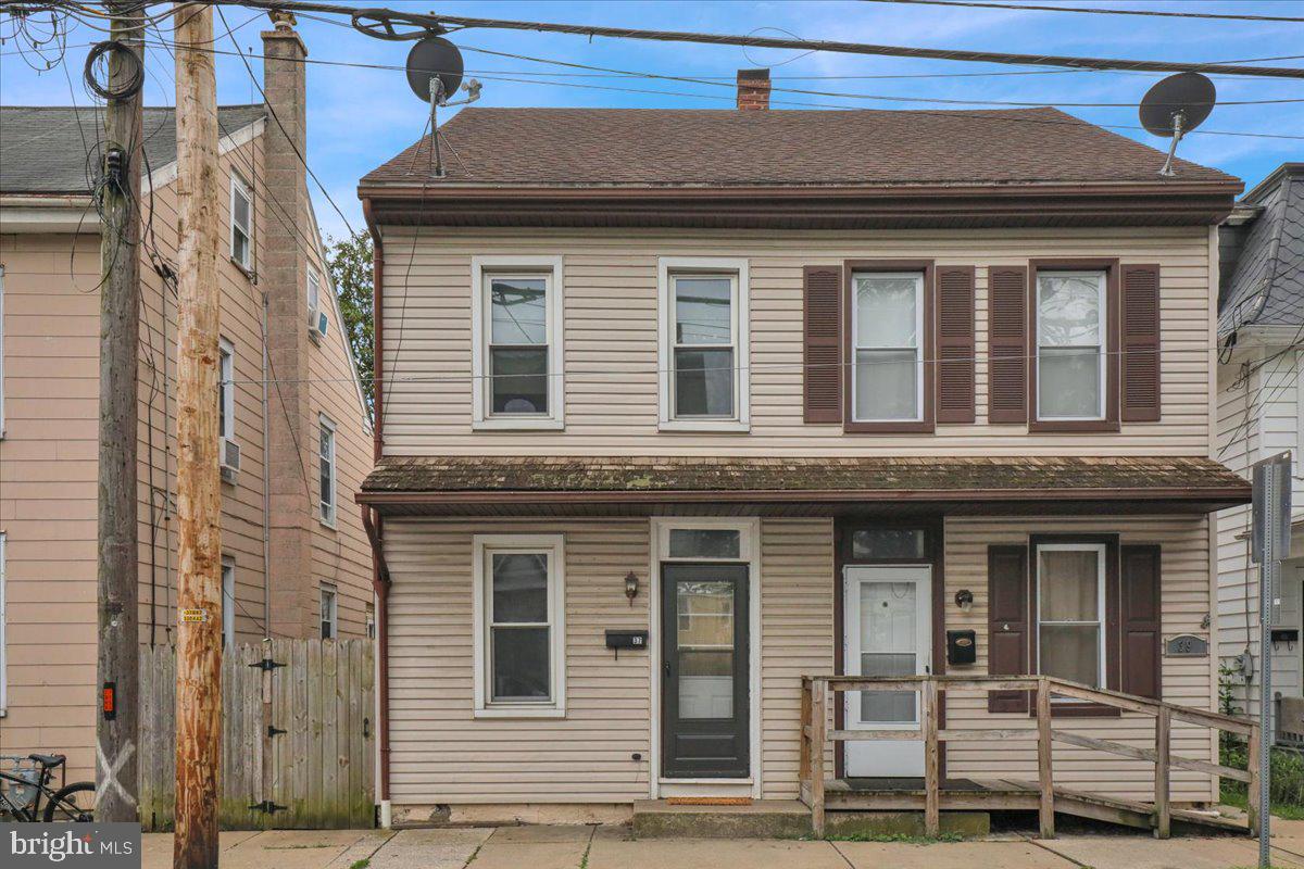 Nice 3 bedroom, 1.5 bath home in the borough of Manheim. This home features a spacious living room, formal dining room, and large eat in kitchen with laundry. Half bathroom on first floor is a toilet only. Upstairs you will find three bedrooms, and a full bathroom. One bedroom is a walkthrough. This home also features a walk up attic for storage, fenced in back yard, economic gas heat with newer gas boiler, and replacement windows throughout.