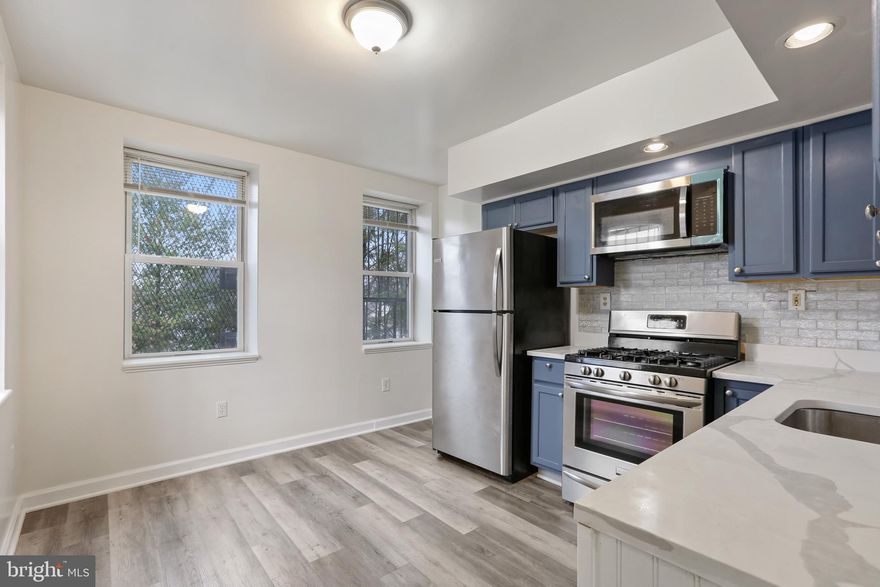 This fully renovated 1 Bed / 1 Full Bath Unit rental near Johns Hopkins University features a spacious bedroom, extra wide living room, and updated kitchen with ample natural light and luxury vinyl plank flooring throughout. Updates include brand new HVAC, new water heater, granite countertops, stainless steel appliances, new vinyl windows, and fresh paint and trim. No expense has been spared! Pets on case-by-case basis. Washer and dryer in unit. Private entrance with street parking. Water included.