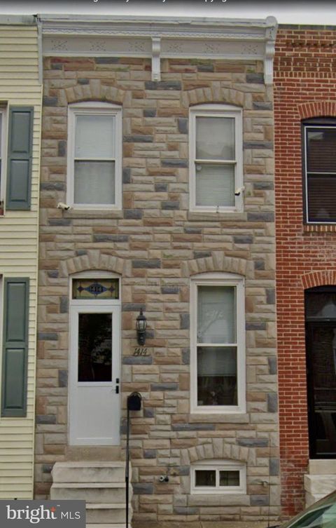 Townhouse For Sale - 1414 Towson Street<br/> BALTIMORE, MD 21230