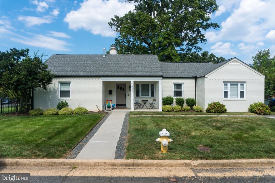 Stunningly beautiful renovated home in Rosemont / Braddock Heights!  This light-filled Cottage Style home boasts three 3 bedrooms and  2 elegant bathrooms.  This home has been outfitted with designer finishes throughout.  An open and airy  floor plan welcomes you.    The Primary Suite is complimented with a newly renovated bath!   Gorgeous fireplace creates an ideal backdrop for casual conversation.   Enormous floored attic with extensive storage space.  The home has  newer roof/gutters.  A beautifully fenced yard on a corner lot.  Backyard patio ideal for al fresco dining.  AC/Furnace replaced in July of 2021.   Walk to Fairlington Centre - Shops, Dining & More ** Minutes to METRO!