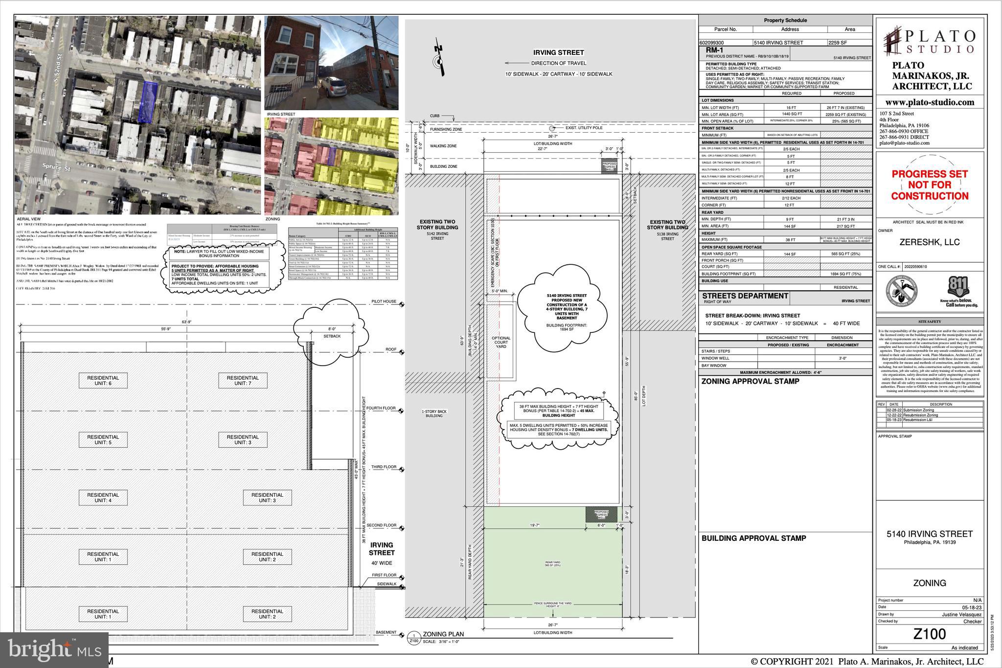 ZONING PERMIT IN HAND! Located in a Qualified Opportunity Zone. Attention Investors and Builders!! Check out the rendering and zoning review provided by Seller’s Architect. Great opportunity in one of the fastest growing zip codes in Philadelphia, University City! LOCATION LOCATION LOCATION...get in now while you still can. This area has tons of rental demand from Drexel University, University of Penn, and young professionals. The PERFECT sized property is ZONING READY, ZONING RECENTLY CHANGED TO RM-1. 7 units allowed BY-RIGHT! Almost 27 FEET WIDE and 85 FEET DEEP!! This is a can't miss opportunity. Bring your offers fast, this one won't last long!
