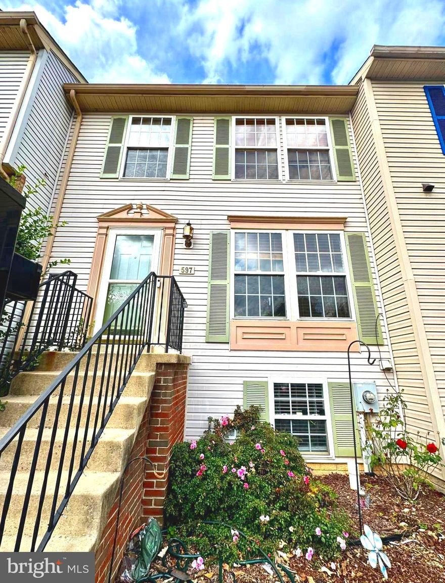 Spacious and updated townhouse in the much-desired and very convenient location.  3 fully finished levels with 4 bedrooms and 2.2 baths. Recent upgrades - Brand new LVP floors on the main level. Brand new kitchen cabinets, backsplash, and quartz counters. Upgraded stainless steel appliances. Fresh paint throughout and updated carpet.  Brand new recessed lighting. New HVAC- 2019, New toilets - 2024. New flooring in the bathrooms. Updated deck. The main level features a spacious living room, kitchen, and a half bath with new LVP flooring. The kitchen has a huge island and a new sink faucet. The door from the kitchen leads to an updated deck. The top floor consists of a master bedroom and two additional decent-sized bedrooms with 2 full baths. Generous closet space and new carpet. The basement has a 4th bedroom or office, a large recreational room,  half bath, and utility room with a storage space. The glass sliding door leads to a paved patio and a fully fenced backyard. perfect for gardening, with privacy and greenery views. Plenty of visitor parking. Close to stores, restaurants, parks & schools. Great location for commuters with easy access to Route(s) 15, 70, 270 and 340. A must see!!!