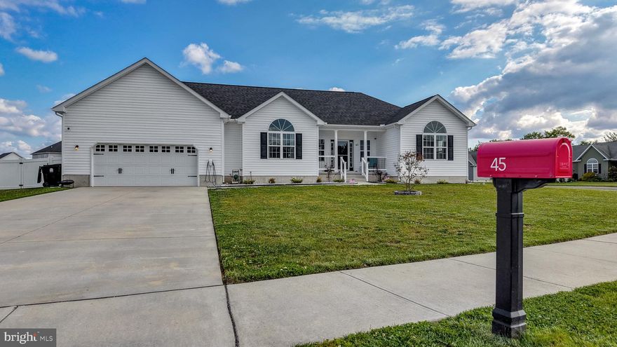 Welcome to the desirable Weatherstone Crossing community in Felton, DE. This charming ranch-style home offers the ease of single-story living with a bright, open-concept layout. Featuring 3 bedrooms and 2 full baths, the home includes updated luxury vinyl plank flooring, a spacious kitchen with island, and a convenient laundry room. The primary suite boasts a private en suite bath, while two additional bedrooms and a full bath are thoughtfully situated on the opposite side for added privacy.

Situated on a corner lot, the property provides ample outdoor space for gatherings and everyday enjoyment. A privacy fence creates the perfect setting for relaxing or entertaining, and the concrete patio is ideal for grilling and outdoor dining. Additional highlights include a Tesla/EV charging station for modern convenience.

Come see everything this home has to offer and envision your life here.
*Square feet is approximate. Buyer due diligence.