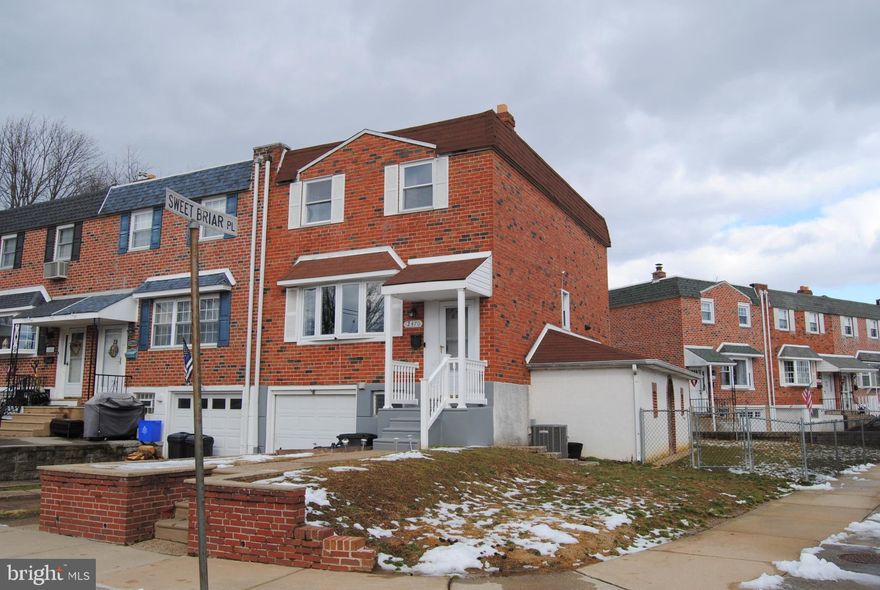 Wonderful move in condition end of row in Parkwood . Cul-de-sac block with plenty of parking . Also has front driveway and garage with interior access.  Formal living room with brand new engineered vinyl flooring , bay window, recessed lights, crown moldings and ceiling fan . Large coat closet and formal dining room with sliders out to rear  deck . Beautiful brand  new kitchen with white shaker cabinets with soft close cabinets and drawers , granite counter top , glass tiled back splash , dishwasher, gas range , microwave , refrigerator , and garbage disposal . Recessed lighting and new flooring . New carpets to second floor leading to  rear bedroom with closet and ceiling fan , middle bedroom with closet , carpets and ceiling fan. Large  master bedroom with carpets, ceiling fan and 2 closets . Ultra modern hall bath with skylight , tiled floor, new vanity and sink cabinet, tiled walls with glassed tiled accents . Lower basement level family room with gas fireplace , new carpets , sliders out to rear patio,  fenced pet friendly yard, side yard with appx10x25 side storage shed . Laudry area and powder room . Access to garage .Most of the house is freshly painted .  You buyers will not be disappointed !Central air and heat 3 years old . 200 amp service.  Seller needs to find suitable housing , longer settlement preferred . Make your appointment today !