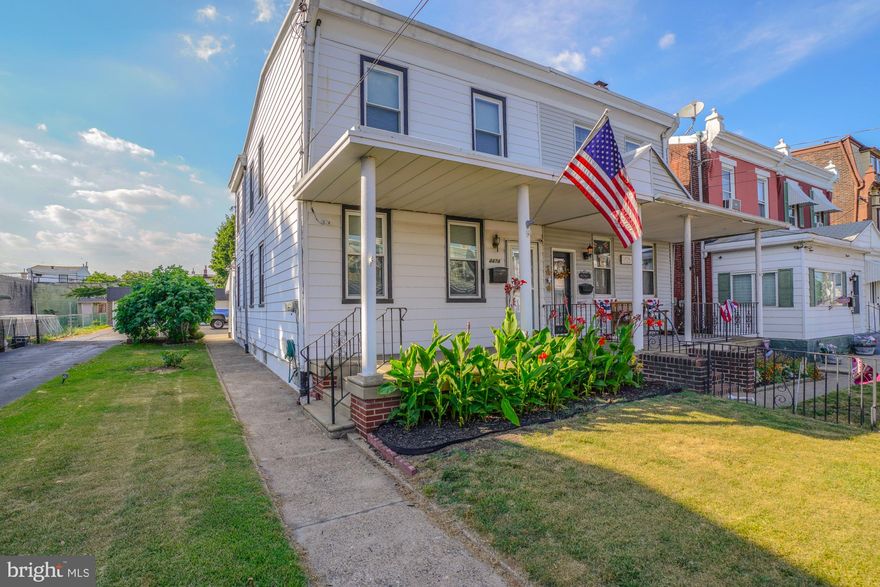 Welcome to the pride of Bridesburg!  Extremely rare opportunity to acquire this beautiful 3 bedroom 2.5 bathroom, twin home upgraded and meticulously maintained by long time owner.  Freshly painted through out from the top of the second floor sleeping level to the lower level finished basement.   Beautiful modern kitchen flows in to spacious open dining room and living room.  Each level of the home contains the convenience of a bathroom.  
And as if that were not enough it includes  5 single vehicle bay garages detached from the main house located at the rear of the property that is in total 160 feet in depth and fenced in it's entirety.  There is  approximate parking  space for 15-20 vehicles and the owner is leaving a full complement of exterior security cameras.  Great space for the car collector , contractor,  large family with mutiple drivers  and even possible for a savvy investor to add this potential cash cow to their portfolio . 
This home has great walkability to all that Bridesburg has to offer and yet provides easy access to all major highways and forms of transportation.
Collateral benefit is the front row seat that you have to the annual Memorial Day Parade.   
In advance of your upcoming visit the central air conditioning  is chillin'