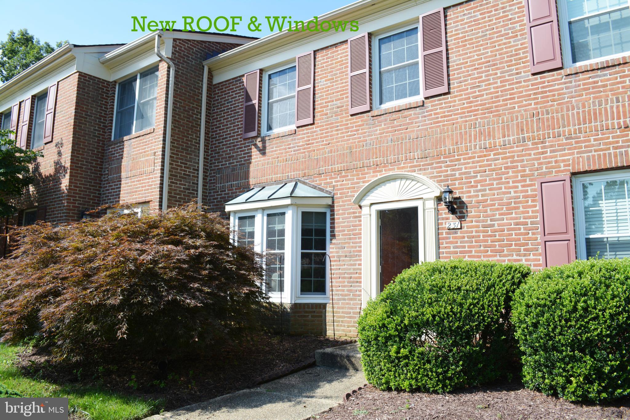 Beautiful brick TH in the heart of La Plata is the upscale Hickory Ridge Community w/i walking distance to the hospital, library, shopping & dining. This unit is in impeccable condition, the roof is only 1 year old , new energy efficient windows, brick paver patio in back along w/ raised herb garden & small play area. (fully fenced rear yard) Beautiful Family Room w/ a masonry fireplace, french doors leading to back yard area, kitchen has updated stainless appliances, hardwood in entry & dining area. Dining room has bumped out bay window w/ cushioned seating. Bedrooms are spacious, 1 with HUGE walk in closet, pull down attic stairs for additional storage. Master has lots of closet space, renovated/updated bath. Guest bath has been updated & renovated. You can't go wrong with this one!