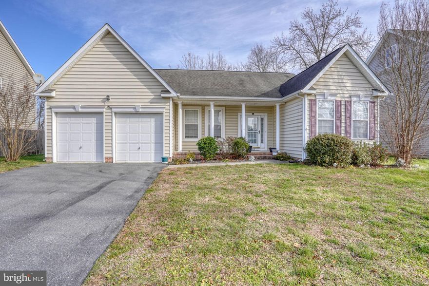 Lovely Raised Rancher consisting of 2,412 square feet of living with the main level having 3 bedrooms, 2 bathrooms, office/den, living room, kitchen and laundry area with a split floor plan of the bedrooms and the owner's suite on the opposite end of house.  No worries about parking your vehicles with this nice 2 car attached garage and on street parking.   Additionally, the second floor 52x15 bonus room is just waiting for your enjoyment.    Ideal location for rural small town living with easy commutes to Easton, Bay Bridge and the Delaware Beaches.   Easy to show, so come see today while it is still available.