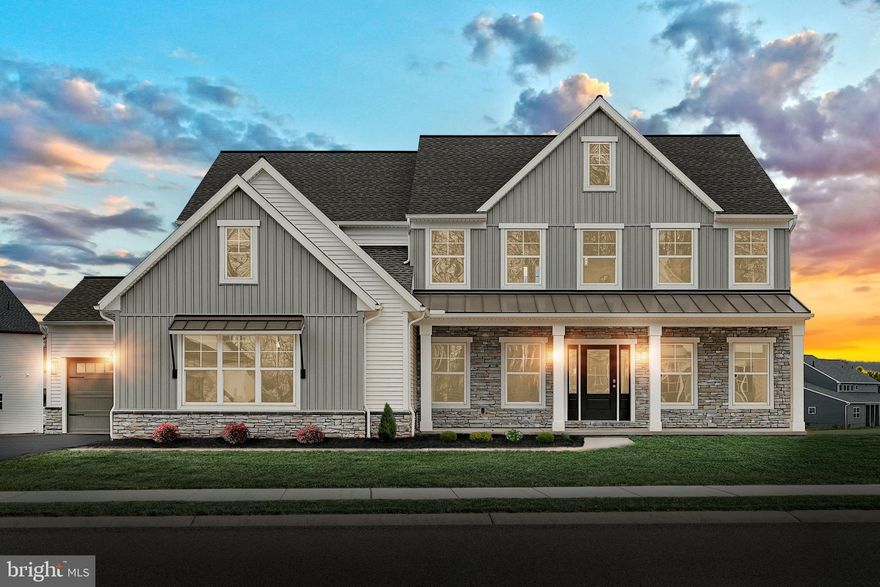 This stately 2-story home has an inviting front porch, 9ft ceilings on the first floor, a 2-car, side-load garage, and a 1-car front-load garage that opens to a mudroom. Luxury vinyl plank flooring flows throughout the main living areas. The formal dining room, accented by craftsman wainscoting, is connected to the kitchen by a butler’s pantry. The well-appointed kitchen features quartz countertops with a tile backsplash, enhanced cabinetry and appliances, and a large center island and pantry. The breakfast area with access to a rear screened-in porch opens to the great room warmed by a fireplace with a stone surround and box beam mantel. To the right of the home are a cozy, living room and a carpeted study. On the second floor, the owner’s suite boasts a private bathroom with a double bowl vanity, tile shower, freestanding tub, and an expansive closet. Three additional bedrooms, a full bathroom, rec room, and convenient laundry room complete the 2nd floor. The basement is partially finished with a kitchenette, pantry, living room, and bathroom. Sliding glass doors open to a patio.