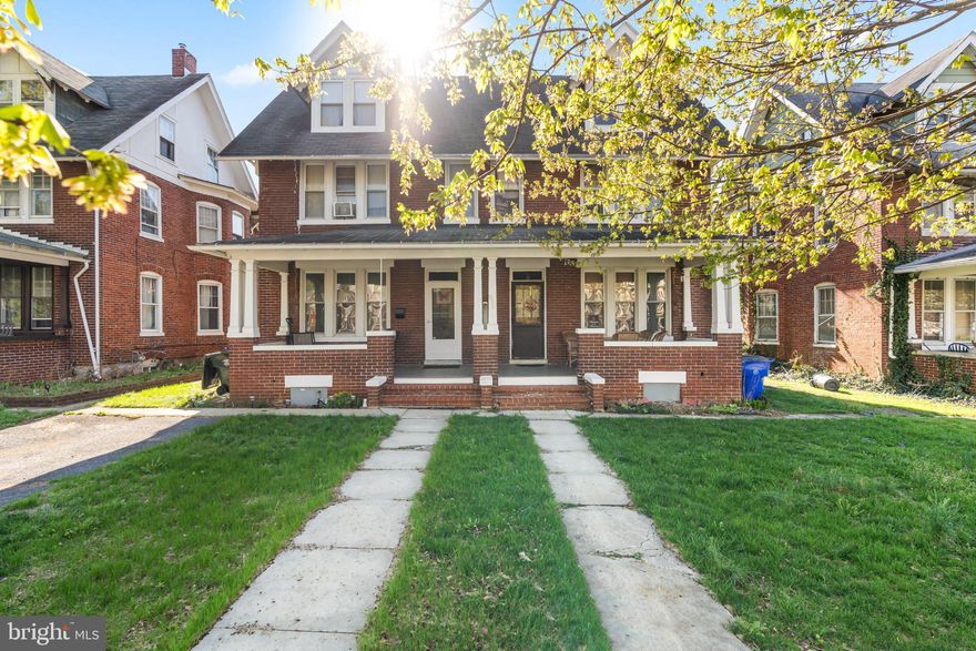 This charming Colonial duplex is in a convenient location in Hagerstown and is well maintained.  Both sides (836 & 838) are being sold together.   Side 838 has (2) one bedroom units that share heat and a laundry.  Side 838 has (1) three bedroom unit.  Both sides have separate gas meters and each unit has its own electric meter.  All units are fully rented.