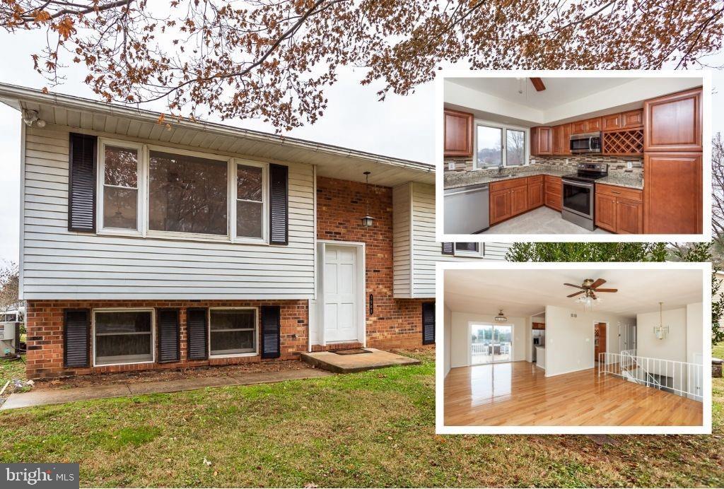 Wonderful home updated throughout! Completely renovated kitchen with new tile floors, new counter-tops, and stainless steel appliances opens to dining room with sliding glass door to rear deck overlooking backyard. New hardwood floors installed in living room and dining room in 2017. Main floor also offers 3 bedrooms, all with new carpet and replacement windows, and 2 full bathrooms recently renovated. Fully finished walkout level basement with new kitchenette and 3rd full bathroom makes a perfect in-law suite! So much to offer on .64 acres and only 10 min from highway Rt.140 and shopping center. Welcome Home!