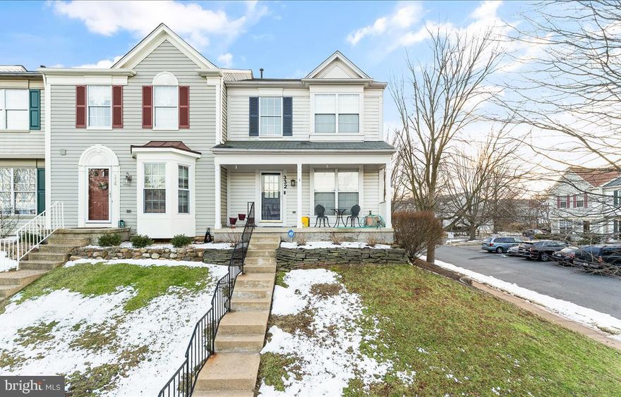 Beautiful 3 Bedroom, 3 1/2 Bath end unit Exeter Townhome features sun-drenched 3 finished levels, Gorgeous kitchen with granite, light hardwood floors, walkout basement, fully fenced back yard with stone patio.