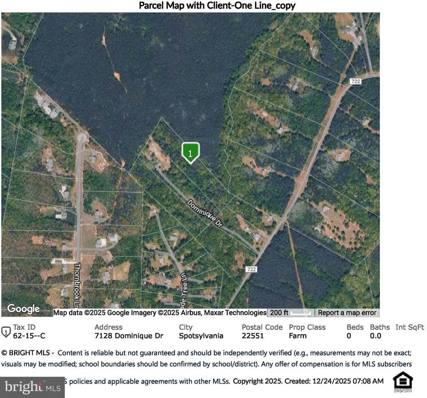 Discover the perfect spot to build your dream home! This beautiful 5.42-acre parcel is nestled in a peaceful, established neighborhood off Dominique Drive in Spotsylvania. Surrounded by mature trees, this property offers complete privacy. With convenient access to Route 208, Lake Anna, and downtown Fredericksburg, you’ll enjoy both tranquility and accessibility. The lot provides plenty of space for your future home, outdoor living, and more—bring your builder and vision to life! Whether you’re looking for a weekend retreat or your forever homesite with a 2024 perc, plat, site plan, and other documents available, 7128 Dominique Drive offers endless potential in a sought-after location.