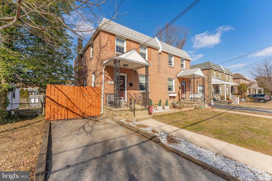 Welcome to 311 Pomeroy Street, a charming 3-bedroom, 1.5-bath twin home in the heart of Ridley Park. As you step inside, you enter a spacious living room with luxury vinyl plank flooring. An elegant arched doorway guides you into the dining room, featuring the same stylish flooring, a ceiling light, and French doors that lead to the cozy family room. The open layout continues with the kitchen, which boasts vinyl floors and a breakfast bar offering extra seating space. The family room offers carpet, vaulted ceilings, a ceiling fan with light, and a sliding door leading to the private backyard, perfect for outdoor relaxation. This level also includes a half bathroom with vinyl floors and vaulted ceilings, plus a laundry room for convenience. Upstairs, you'll find the inviting primary bedroom, complete with carpeted floors, a ceiling fan with light, and two generous closets. The second and third bedrooms are equally spacious, offering carpeted floors and ceiling fans with lights. The updated full bathroom features a fresh new sink, a tub/shower combo, and stylish tile flooring. The lower level includes an unfinished basement with all essential utilities, including a new hot water heater, and ample space to create your dream bonus room, media room, or storage area. Not only does this home offer everything you need, but it's also ideally located just a block away from ABC Park and minutes from local shopping and grocery stores. Don’t miss the opportunity to make this beautiful home yours!