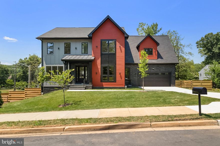 Welcome to another magnificent project by Gilkar Design + Build.  *** The main level boasts a welcoming and cozy entranceway with 10' ceilings, 8' doors and openings, and hardwoods throughout. Open-concept kitchen/living area, and large library/study with french doors. A stunning kitchen design with a KitchenAid appliance package, ample cabinetry to the ceiling, floating shelves, a pantry, and an island.  A large gas fireplace with a split stone surround, thick mantel, and coffered ceiling rounds out the living room. A grand formal dining space with tray ceiling, deck with a built-in gas line, a functional mudroom, and nice sized 2-car garage.  *** The upper level is complete with four bedrooms with walk-in closets. Two bedrooms share a hall bath, and the primary and ensuite have their own private bathrooms. The primary bedroom boasts a tray ceiling, a giant ceiling fan, and walk-in closets. A jaw-dropping primary bath with a rain shower head, free-standing tub with faucet, wired for TV/internet, double vanity, and shiplap throughout the main area. Second-floor laundry room has a high-capacity washer and dryer (1st set) with a sink. Hardwood floors throughout.  *** The lower level is fully finished and has tons of natural light, a kitchenette with floating shelves, a stainless steel refrigerator, and a dishwasher. A large recreation/media room with 2 additional bedrooms, full bath, and private access from the bedroom. LVP floor throughout the lower level that matches the hardwoods in the rest of the house. Basement laundry has a high-capacity washer and dryer (2nd set) with a sink. Additional features include 2” stair treads, crown molding, 2×6 exterior walls, hot water recirculation system, and above-code insulation. Solid wood doors, ceiling fans, dimmable LED lights, and Smart features throughout. Easy access to 495. ***