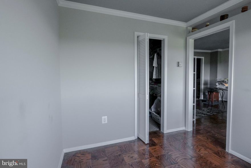 Top Floor rental with utilities included. Full service building with Fitness Center, Tennis, Pool, Ample Parking, 24hr Front Desk. Wood floors, updated kitchen. Near Shirlington and many bus routes and highway access to 395 only minutes from the front door. This home is ready for you to move into starting 6/1/18. Laundry on every floor.