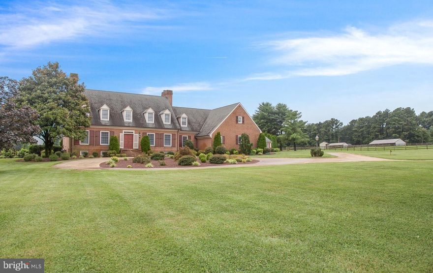 Deepwell Farm is a gorgeous 57+/- acre working horse farm near the waterfront Maryland village of Chesapeake City. Just 15 minutes to Interstate 95, convenient to Baltimore, Philadelphia and their suburbs. The farm is currently laid out as boarding, training, breeding, and Hunter/Jumper show facility, but suitable for numerous other disciplines. The horse facilities include 30 stalls in several different barns, one being a beautiful center isle training barn with a covered 6 horse Eurociser and nearby 100 x 200 indoor arena. Additional 150 x 350 outdoor arena, extensive pastures and paddocks with 15 run-in sheds, riding trails about the farm and through the woods. The property has 3 income producing efficiency apartments, convenient for staff housing.  
 
Additionally, the farm features a well-designed, constructed, maintained 2 story brick home with awesome panoramic views over the farm and landscaped grounds. The home features 5 bedrooms, 3.5 bathrooms, spacious living areas, 4 fireplaces, generous four-seasons room, pool house and numerous architectural details found throughout. The rooms are of generous size, height, and enhanced by large windows beaming with natural light. The inground swimming pool, with extensive entertaining features further compliment the property. This is truly a must-see property for the most discerning buyers seeking country living at it's finest.