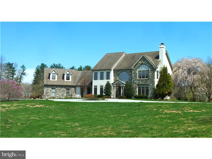 Where can you find such a wonderful equestrian property on 10.7 acres in Pennsbury Township & Unionville Schools for this price? The spacious 4 BR, 4.2 BA home is loaded with dramatic spaces from the moment you enter the Foyer with a cathedral ceiling & an elegantly curved staircase. The Main Level has a formal LR (w/fp), DR & Home Office. The Kitchen has custom cherry cabinets with granite counters & high-end appliances. Further, the Kitchen adjoins the Breakfast Room & overlooks the large FR w/stone fireplace. From the FR there is access to the rear Deck & Screen Porch with its view of the Barn. You'll love the Master Suite with 2 Walk-in Closets, large Bath with whirlpool tub & spacious BR with lofted ceiling & fireplace. The walk-out Lower Level is completely finished with Bar area, game area, Gym (w/sauna) & large TV Room! For the horses there is a newer, well designed 5 stall barn with wash stall, large loft, 3 paddocks & a 100' x 200' riding ring with Equicush footing! This property has it all!