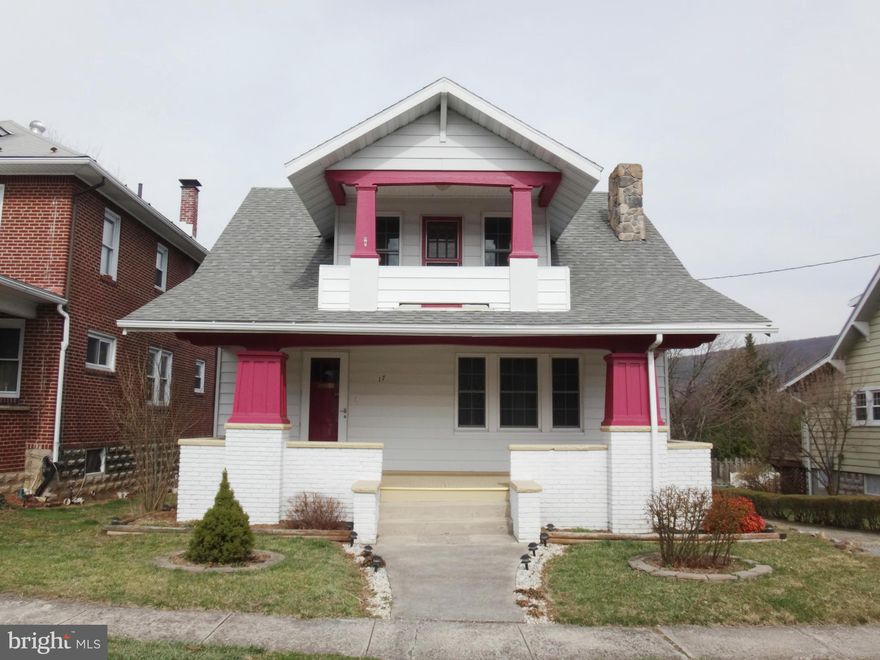 Pack up your belongings, this house is move in ready! This lovely well maintained home features 3 bedrooms, 1.5 baths, hardwood trim and new carpet throughout, entrance in dining room and kitchen to the 25 x 15 rear deck, playhouse, and fenced yard. Upstairs bedroom features a exterior porch and walk-in closet.