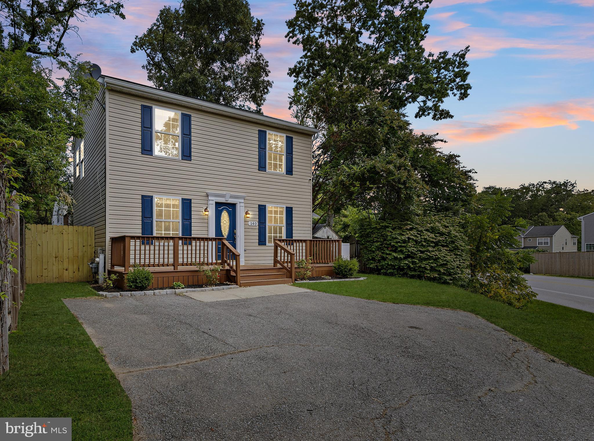 This beautifully updated colonial blends comfort, flexibility, and timeless style. Located in the highly sought-after Severna Park school district, this 4-bedroom, 3.5-bathroom home offers a layout built for both everyday living and entertaining. Enjoy peace of mind with the brand-new roof, backed by a transferable warranty. The main level features vibrant hardwood floors, beautiful crown molding, and an elegant granite kitchen with stainless steel appliances. Upstairs, you'll find three carpeted bedrooms, including a primary suite with a walk-in closet and double vanity. The fully finished basement features durable tile, a full bath, a bedroom, and a kitchenette—ideal for guests or in-laws. Outside, enjoy two decks, a fenced yard, and off-street parking—all just minutes from Kinder Farm Park, Walking Trails, shopping, dining, and commuter routes. Schedule your private showing today!